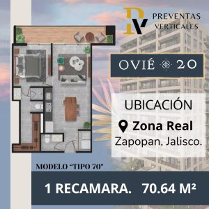 OVIÉ 20 Piso 2 Departamento D-203 (Modelo Tipo 70)