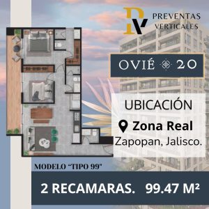 OVIÉ 20 Piso 2 Departamento D-204  (Modelo Tipo 99)